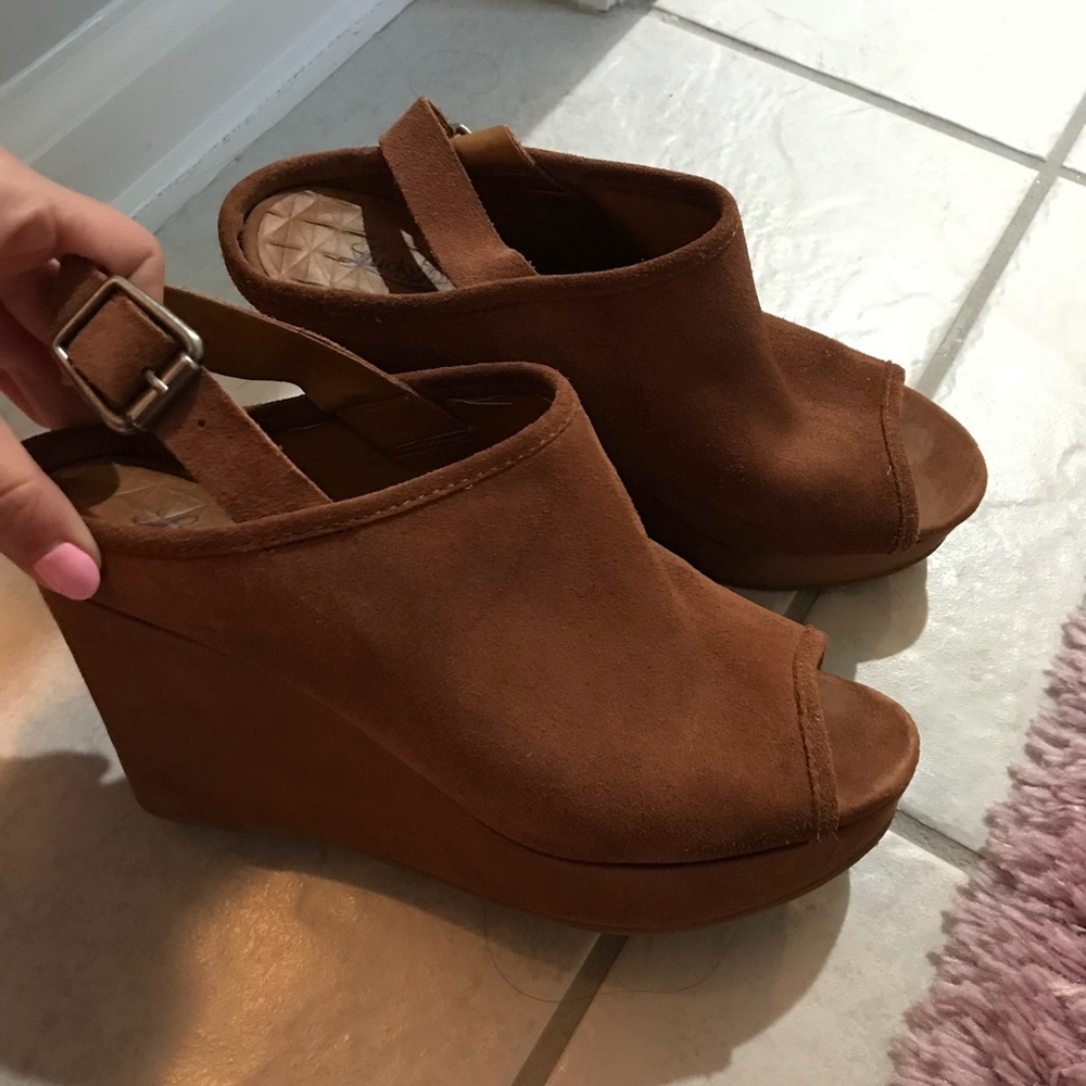 Lucky Brand Brown Russet Wedges